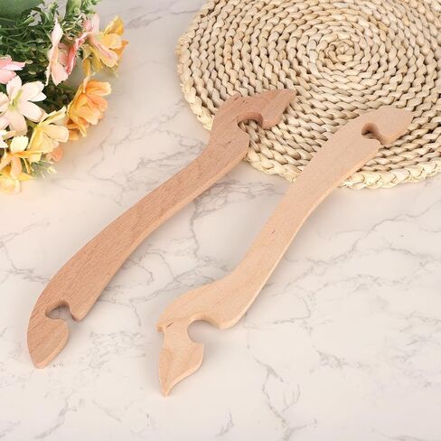 2pcs Oven Rack Puller for Prevent Scalding, Wooden Oven Rack Push Pull Tool with Long Handle Safe Heat-Resistant Kitchen Gadget for Ovens Air Fryer Toaster in Kuwait