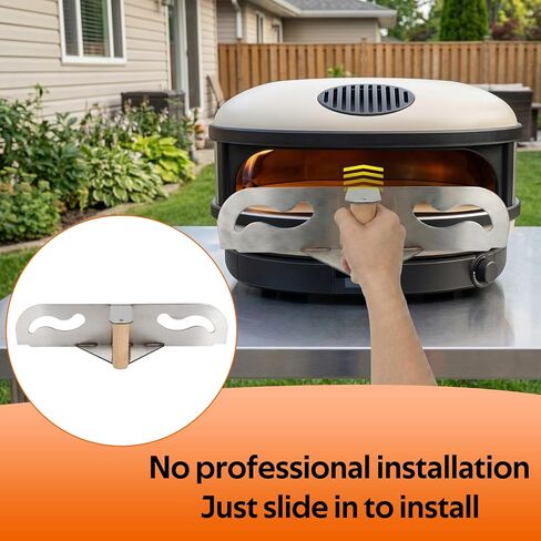 Door for Gozney Arc XL – Pizza Oven Baffle Door - Iron Heavy Duty - Pizza Oven Accessories (Silver) in Kuwait
