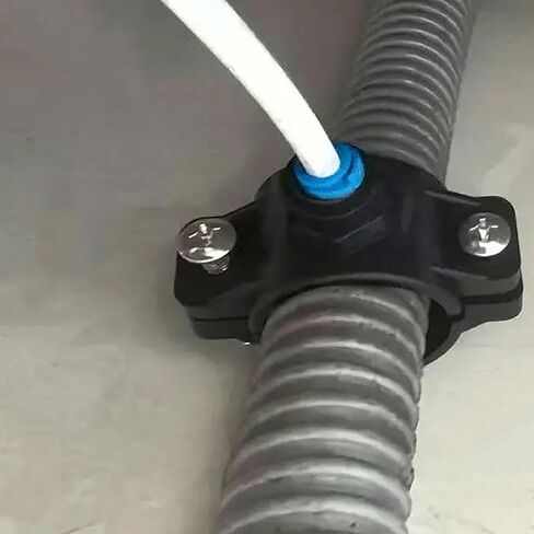 2PCS Water pipe adapter 1/4 inch quick connector drain saddle Suitable for under-counter reverse osmosis systems Compatible with RO system water purifiers in Kuwait