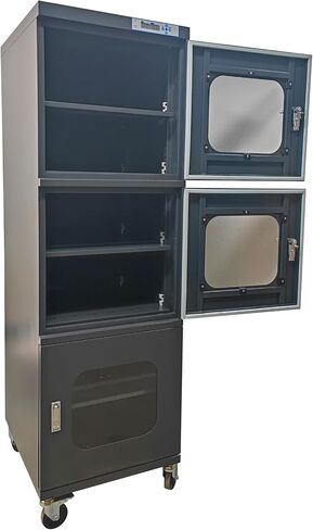 TECHTONGDA 1-10% RH Electronic Dry Cabinet Three Doors 728L/ 192Gal Industrial Desiccator Cabinet Moisture Proof Storage Cabinet 8W in Kuwait