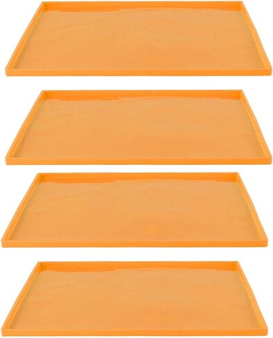 Ade High Temperature NonStick Fruit Dehydrator Trays with for Excalibur 3900B,2400,3926TB Ehydrator Mats,Dehydrator Mats for Excalibur,Heat Silicone,Foodgrade Silicone (Orange) in Kuwait
