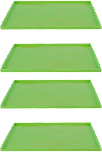 Ade High Temperature NonStick Fruit Dehydrator Trays with for Excalibur 3900B,2400,3926TB Ehydrator Mats,Dehydrator Mats for Excalibur,Heat Silicone,Foodgrade Silicone (Orange) in Kuwait