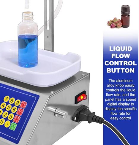 Peristaltic Pump Filling Machine for Liquid, Perfume, Nail Polish, Essential Oils - CSY-1200 Liquid Filler for Oral Solutions & Cosmetic Bottles in Kuwait