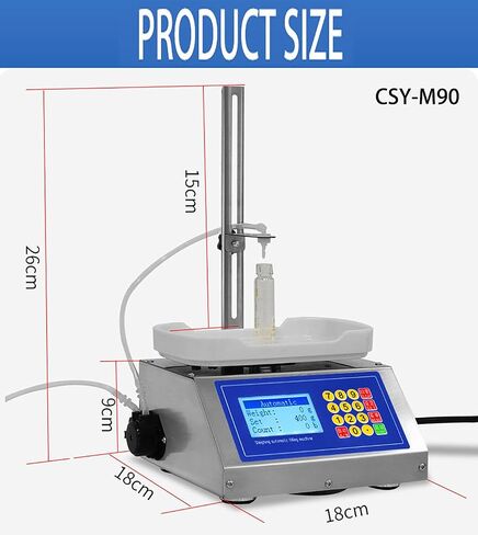 Peristaltic Pump Filling Machine - Liquid Filling for Perfume, Nail Polish & Essential Oils - CSY-M90, Precision Dispensing, Easy to Use, Ideal for Oral Liquid & Glue in Kuwait
