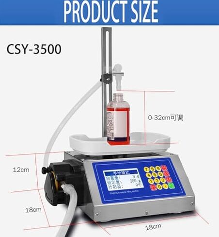 CSY-1200 Peristaltic Pump Filling Machine - High Precision Liquid Dispenser for Perfume, Nail Polish, Glue, Ink - Adjustable Flow Rate for Easy Use in Kuwait