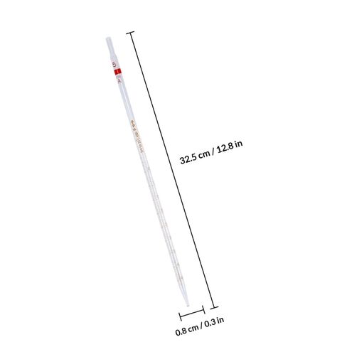 LIFKOME 4pcs 5ml Glass Ring Pipettes Graduated Measuring Pipette Set for Laboratory Liquid Transfer and Chemical Experiments in Kuwait