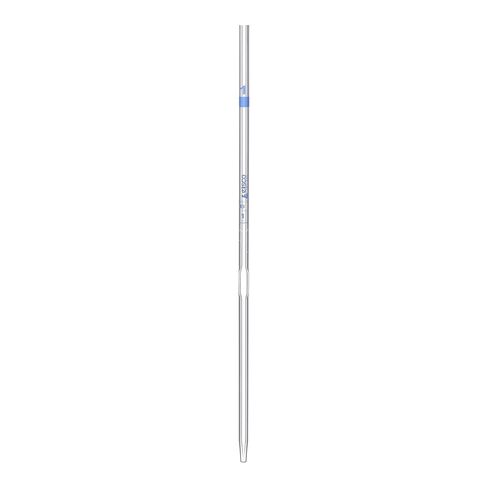 EISCO Bulb Form Pipette, 1ml - Class B, Tolerance ±0.015 - Blue Graduations - Color Code, Blue - Borosilicate Glass in Kuwait