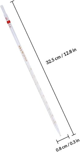 4pcs 5ml Glass Pipettes with Ring Mark, Graduated Measuring Straws for Laboratory Fluid Transfer, Chemical Experimental Liquid Handling Tools in Kuwait