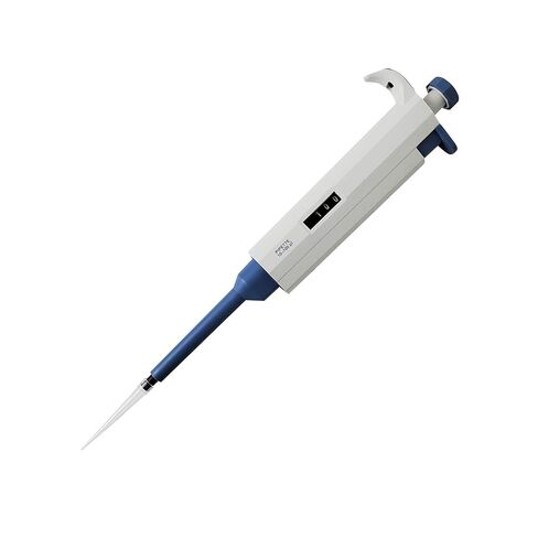 Starter Set of 4 Variable Volume Single Channel Pipettes, Adjustable Pipettors, 0.5-10, 10-100, 100-1000, 1000-5000 microliter in Kuwait