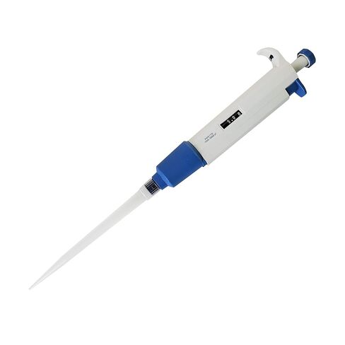 Starter Set of 4 Variable Volume Single Channel Pipettes, Adjustable Pipettors, 0.5-10, 10-100, 100-1000, 1000-5000 microliter in Kuwait