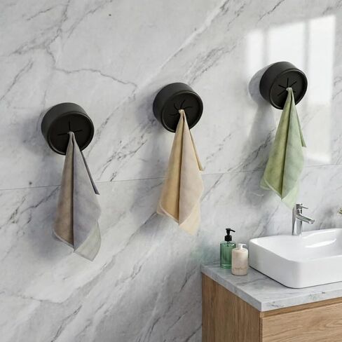 1/3/6pcs, Storage Towel Stopper, Wall Hanging, Free Punching, Bathroom Kitchen in Kuwait