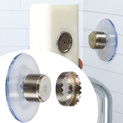 Magnetic Soap Bar Holder, Wall Mounted Suction Cup Bar Soap Holder, Bathroom Accessories, No Drilling Organizer for Shower in Kuwait
