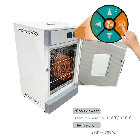 TECHTONGDA Digital Forced Air Convection Drying Oven Heat Treat Industrial Lab Temperature Control Independent Control Fan 4.4Cu ft (19.5 * 17.1 * 21.85inch Chamber) 220V in Kuwait