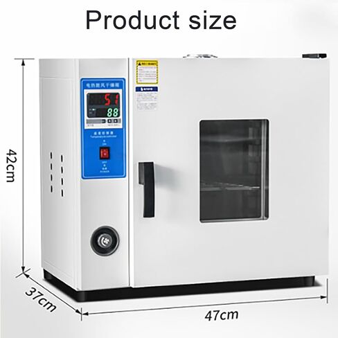 Thermostatic Drying Oven, 16l Lab Drying Heating Oven Vacuum Gauge Digital Controller, Working Environment Temperature 50-300°c, Timer Alarm Function, for Drying of Items in Kuwait