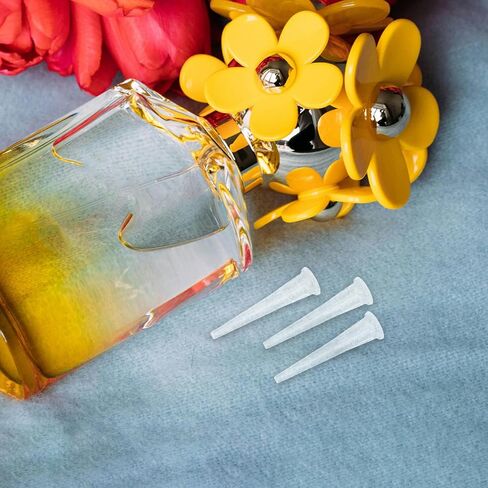 نصائح ماصات العطور، أداة مشاركة العينات السهلة، 30 قطعة على شكل مخروطي لنقل السوائل، مادة البولي بروبيلين، مرفقات محمولة للعطور والزيوت العطرية للهدايا في الاستخدام المنزلي in Kuwait