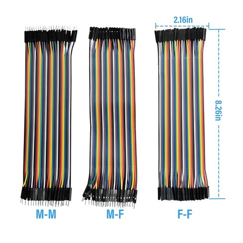 124 Pcs Breadboard Kit Jumper Wires Set – 2×830 & 2×400 Tie Points Solderless Breadboard with 120 Pcs Flexible Jumper Wire Bundle for Students, Beginners & DIY Circuit Prototyping in Kuwait
