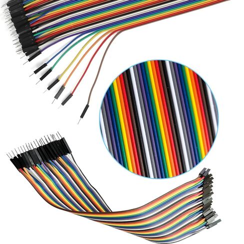 124 Pcs Breadboard Kit Jumper Wires Set – 2×830 & 2×400 Tie Points Solderless Breadboard with 120 Pcs Flexible Jumper Wire Bundle for Students, Beginners & DIY Circuit Prototyping in Kuwait