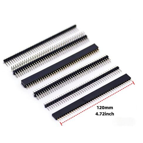 138PCS 2.54mm Male and Female Pin Headers Connector Assortment Kit 3/6/8/10/40Pin Single/Double Row Stackable Shield and Breakaway PCB Breadboard Pin Header for Arduino Prototype Shield in Kuwait