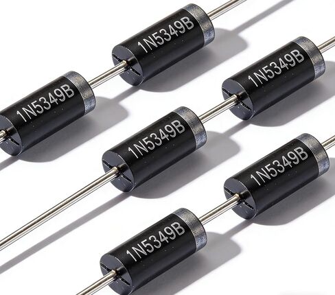 20PCS 1N5349B 12V 5W Zener Diode DO-15 | Voltage Regulator Diode for Overvoltage Protection, Voltage Stabilization, Power Supply Circuits, PCB Design & DIY Electronics Projects in Kuwait