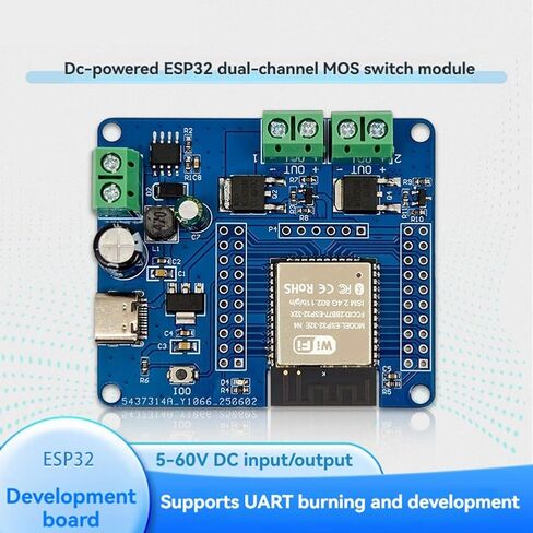 ESP32 4-قناة MOS وحدة تبديل DC5-60V على متن الطائرة ESP32-32E WiFi ووحدة BLE تعمل بالتيار المستمر in Kuwait