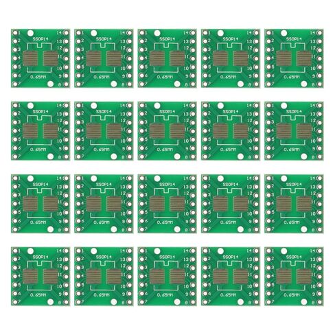 20 قطعة SOP14 SSOP14 TSSOP14 إلى DIP14 محول لوحة دارات مطبوعة ، SMD إلى DIP محول ، الملعب 1.27 مللي متر 0.65 مللي متر in Kuwait