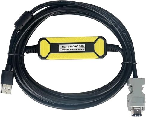 ASDA-B2 AB مناسب لـ Delta A2 Servo Drive CN3 Connect كابل برمجة اتصالات الكمبيوتر ASD-CNUS0A08 A3 B3 E3-E (اللون: ASDA-B2 AB Economic) in Kuwait