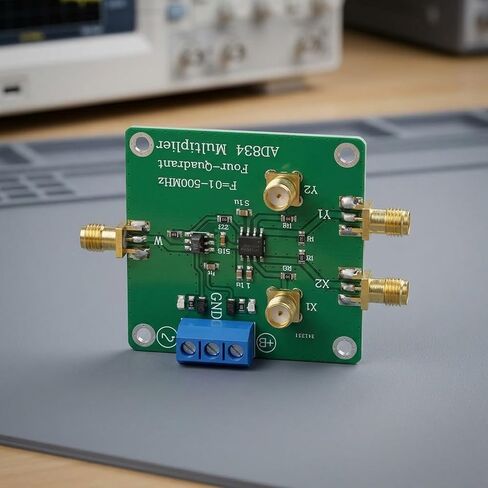 DC-500MHz Signal Multiplier Module Green PCB Differential Input for sma Female Interface Low Distortion 280mW Power Draw 0.05% Distortion Level ±1V Full Scale Input Circuit Accessory in Saudi Arabia