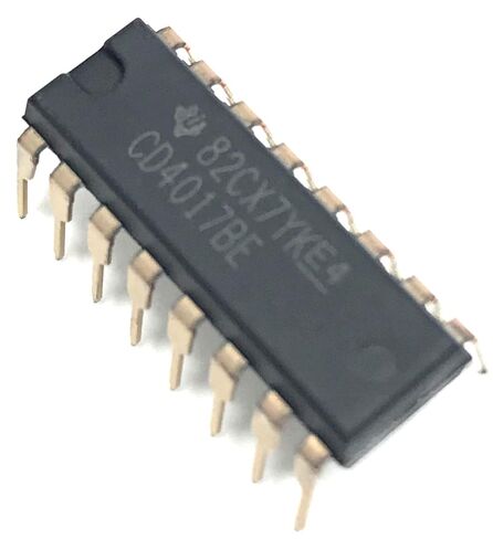 CD4017BE CD4017 CMOS Decade Counter with 10 Decoded Outputs (Pack of 5) in Kuwait