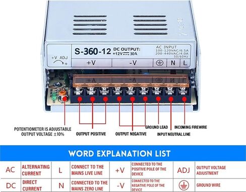 S-360-48V 360W 48V 7.5A Communication Power Switching Power Supply 1Pcs in Kuwait