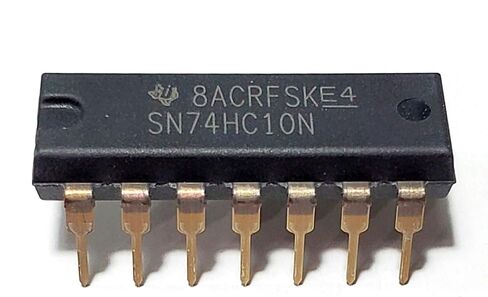 SN74HC10N SN74HC10 74HC10 7410 بوابات NAND ثلاثية 3 مداخل إيجابية صديقة للوحة التجارب IC DIP-14 (عبوة من 5) in Kuwait