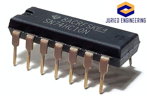 SN74HC10N SN74HC10 74HC10 7410 بوابات NAND ثلاثية 3 مداخل إيجابية صديقة للوحة التجارب IC DIP-14 (عبوة من 5) in Kuwait