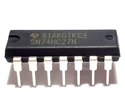 SN74HC27N SN74HC27 74HC27 7427 ثلاثي 3 مدخلات إيجابية - بوابات NOR صديقة للوحة التجارب IC DIP-14 (حزمة من 10) in Kuwait