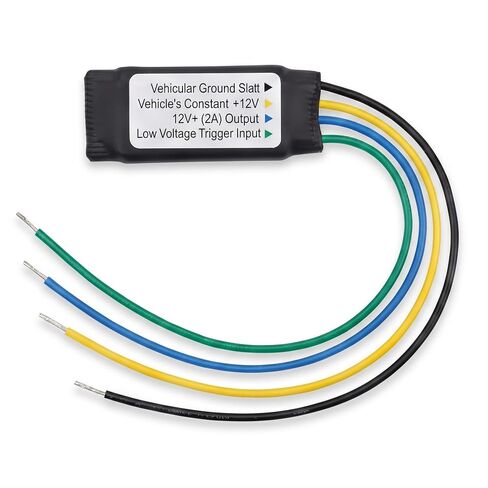 Remote Turn-on Harness Module for Car Amplifier – Audio Built-in 1-Second Delay,0.8V Trigger Sensitivity,2A Output for Multiple Devices,Eliminates Pop Noise in Kuwait