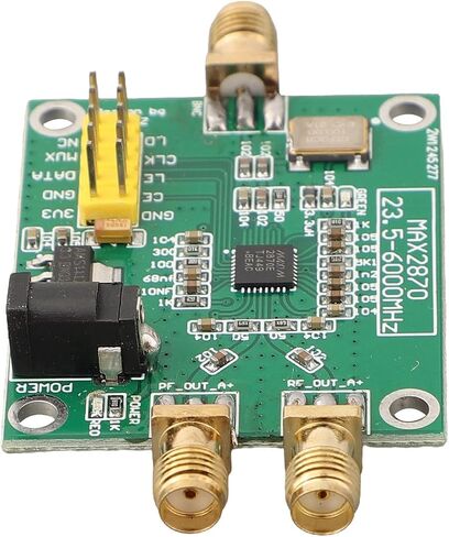 MAX2870 RF Signal Generator Module 23.5MHz-6GHz PLL VCO Differential Output 3.3V/5V Power for for ultra Wideband PLL VCO Signal Source Board Adjustable Output Power -4dBm~+5dBm 3-Wire for spi Control in Saudi Arabia
