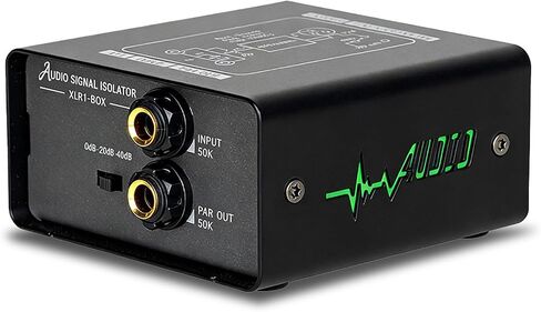 ASHATA Portable Signal Isolator | Ground Loop Noise Reducer for Microphone Guitar Studio Car Mixer in Kuwait