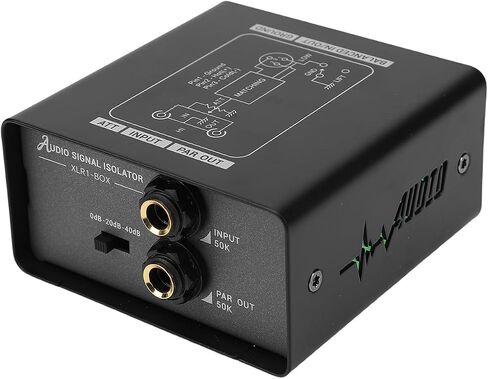 ASHATA Portable Signal Isolator | Ground Loop Noise Reducer for Microphone Guitar Studio Car Mixer in Kuwait