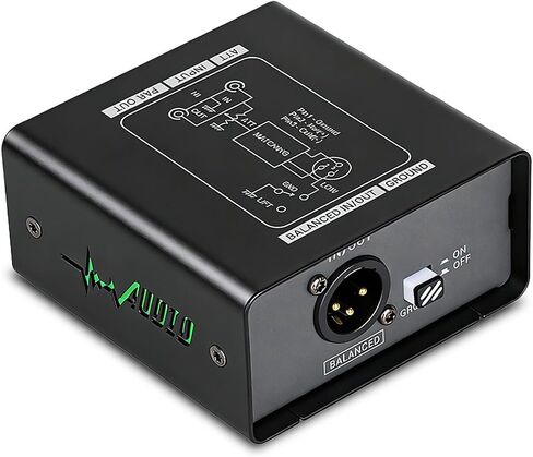 ASHATA Portable Signal Isolator | Ground Loop Noise Reducer for Microphone Guitar Studio Car Mixer in Kuwait
