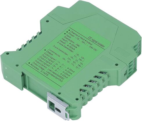 24V DC Signal Isolator, 2 in 4 out 4-20mA Power Splitter, PLC Detection DIN Rail Mounting 0-5V Transmitter with Enhanced Isolation & Protection for Industrial Equipment & Medical Devices in Kuwait