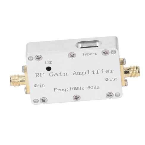 WALFRONT 10MHz-6GHz RF Gain Amplifier, Low Noise Aluminum Module, 10dB for CNC Communication and RF Applications in Kuwait