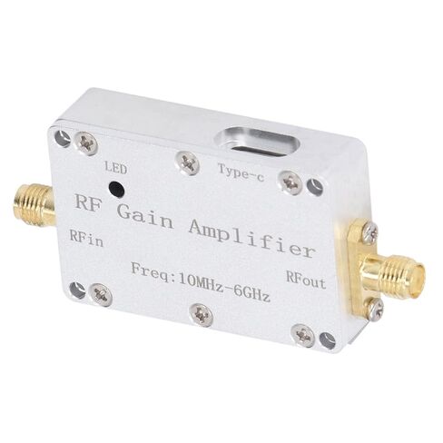WALFRONT 10MHz-6GHz RF Gain Amplifier, Low Noise Aluminum Module, 10dB for CNC Communication and RF Applications in Kuwait