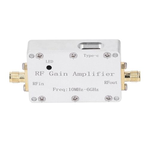 WALFRONT 10MHz-6GHz RF Gain Amplifier, Low Noise Aluminum Module, 10dB for CNC Communication and RF Applications in Kuwait