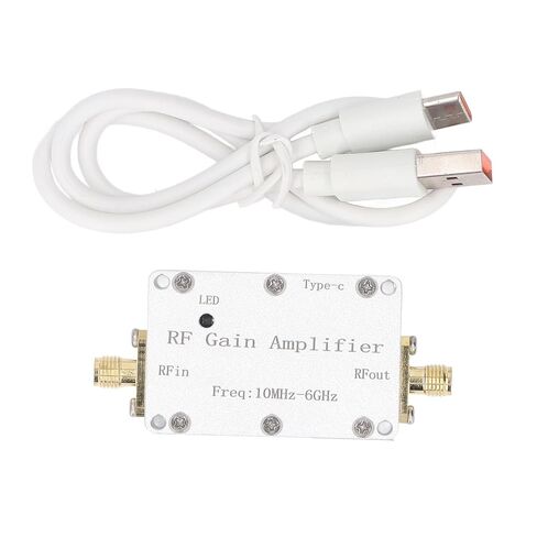 WALFRONT 10MHz-6GHz RF Gain Amplifier, Low Noise Aluminum Module, 10dB for CNC Communication and RF Applications in Kuwait
