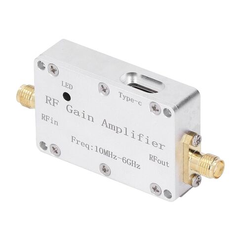 WALFRONT 10MHz-6GHz RF Gain Amplifier, Low Noise Aluminum Module, 10dB for CNC Communication and RF Applications in Kuwait