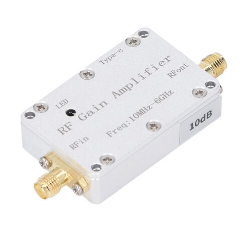 Haofy RF Low Noise Amplifier 10dB Gain 4.5dB Noise Figure 10MHz-6GHz Wideband SMA Female for SDR Ham Radio Testing, Portable Field Deployments Lab Spectrum Analysis in Kuwait