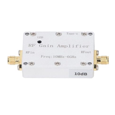 Haofy RF Low Noise Amplifier 10dB Gain 4.5dB Noise Figure 10MHz-6GHz Wideband SMA Female for SDR Ham Radio Testing, Portable Field Deployments Lab Spectrum Analysis in Kuwait