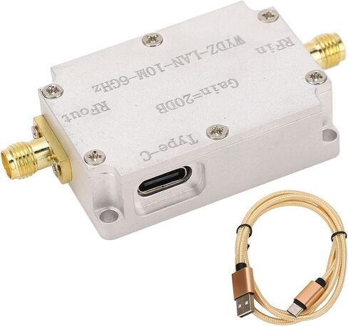 مضخم إشارة LNA RF منخفض الضوضاء، 10M-6 جيجا هرتز 20DB مكاسب عالية التسطيح، واجهة SMA أنثى لراديو GPS FM in Kuwait