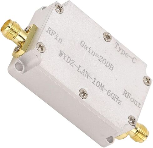 مضخم إشارة LNA RF منخفض الضوضاء، 10M-6 جيجا هرتز 20DB مكاسب عالية التسطيح، واجهة SMA أنثى لراديو GPS FM in Kuwait