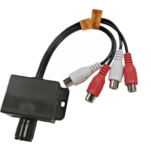 4 قطع من وحدة التحكم في مستوى الصوت RCA العالمية للسيارة، مقبض حجم الجهير لتعديل كسب مضخم الصوت ومضخم الصوت، حامل لوحة القيادة، أسود in Kuwait