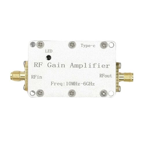 10MHz-6GHz RF Amplifier 20dB High-Gain Driver Receiver Module w/SMA Connectors, Type-C +5V Power Supply, 46x30x12mm in Kuwait