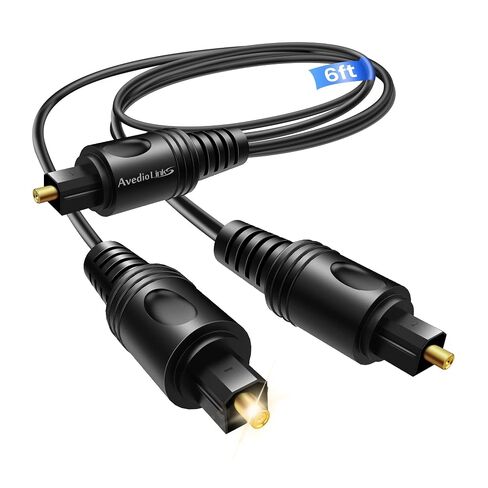 avedio links مقسم كابل الصوت البصري 1 في 2 خارج، Toslink Digital Fiber Audio Splitter 1 مدخل ذكر 2 أنثى دعم الإخراج LPCM2.0 Doldy DTS Digital & DTS 5.1CH لأجهزة Xbox، PS4، TV Box، Sound Bar، إلخ in Kuwait